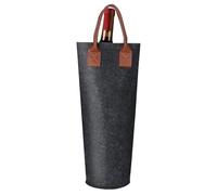 Wine Bottle Carrier - Felt Holder for Travel, Temperature Regulating Insulated Lining, Reliable Chilling and Protective Apparatus, Lightweight Beverage Accessory, Ideal for Leisure Time