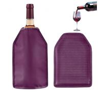 Wine Bottle Cooler, Wine Chiller Bottle Sleeve, Gel Wine Bottle Chill Cooler Ice Pack Sleeve- Freezer Sleeve- Vodka- Tequila Chiller- Cooler- Carrier (Purple)