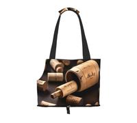 Wine Bottle Cork print Puppy Carrier Dog Walking Bags Pets Dogs Carrier Bags for small Dogs and Cat and Rabbit