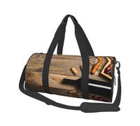 Wine Bottle Corks Grapes Duffle Bag With Shoes Compartment And Adjustable Strap,Foldable Travel Duffel Bags For Men Women,Waterproof Duffel Bags, Black, One Size