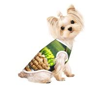 Wine Bottle Corks Grapes Print Pet T-Shirt, Sleeveless Pullover Vest For Small Puppy Kitten Indoor Outdoor Wear