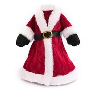 Wine Bottle Cover 9.5in Santa Clothes Christmas Decorations Wine Topper Bottle Covers Glass Holder Covers for Bottles