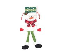 Wine Bottle Cover Christmas Themed Snowman Design for Holiday Parties, Home Decor, Festive Table Setting - Reusable Santa Claus