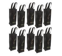 Wine Bottle Gift Tote Bag with Handle Single Sleeve 13.8x5.1x4in | Sturdy Frame and Reinforced Base, Minimalist Elegant Design, for Christmas and Dinner Hosting