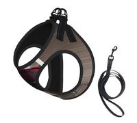 Wine Bottle Glass print Dog Harness and Leash Set, Reflective Adjustable Puppy Vest for Small Medium Large Dogs, Cats