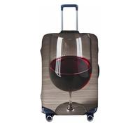 Wine Bottle Glass Print Suitcase Cover,Suitable for Luggage Sizes of 18 to 32 in (46 to 82 Cm)