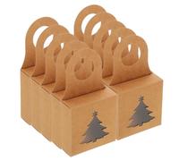 Wine Bottle Hanging Box Kraft Paper 25pcs with Window | Wine Storage Box, Simple Sophisticated Style, Saves Space for Beer Bottle Gifts and Party Favors