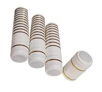 Wine Bottle Heat Shrink Capsules Foils White/Gold 30 Pack Homebrew Tops Caps