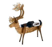 Wine Bottle Holder - 12 Inch Wooden Shelf | Creative Wooden Display - Funny Elk Champagne Wine Bottle Holder for Home, Bar, Cabinet, Dining Room, Restaurant, Festive Decoration, Gift and Decoration