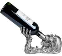 Wine Bottle Holder Skull Figurine Hardcore Drinking Funny Skull Sculpture Statue