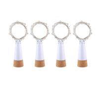 Wine Bottle Light, Umiwe Rechargeable USB Cork Light Fairy Led String Light Lamp for Bottle DIY Party Wedding Home Christmas Decor (4 Pcs, Warm)