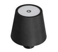 Wine Bottle Light, Wireless Bottle Lamp Stepless Dimming 3 Color Temperature Iron Art for Bedroom (Black)