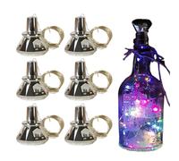 Wine Bottle Lights, 6 x Lights with Stopper for Wine Bottles | Waterproof String Lights for Outdoor Garden Wedding Table Patio Path Bar Centerpiece