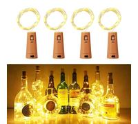 Wine Bottle Lights with Cork 4 Packs Warm White Cork Lights for Bottles