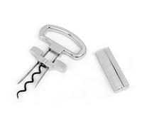 Wine Bottle Opener Two-Prong Cork Puller Gift for Dad Men Easy Corkscrews for Wine Bottles Cork Extractors Two Prong Vintage Bottle Remover Bladed Quick Remove Beer Cap Wine Stopper (Silver)