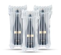 Wine Bottle Protector 25 Pieces Bubble Bags, Reusable Sleeve Travel Inflatable Air Column Cushion Bag for Packing and Safe Transportation of Glass Bottles in Airplane Cushioning