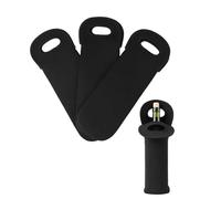 Wine Bottle Sleeve Wine Carrier Tote Bag Holder 3Pcs Neoprene Wine Bottle Protector Covers for 11.5CM Bottles Insulated Cooler Bag Portable Waterproof with Secure Grip (Black)