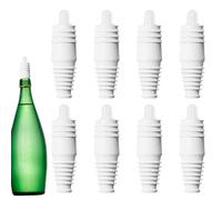 Wine Bottle Stopper | 8 Pieces Reusable Soft Sealers | Silicone Bottle Stoppers, Waterproof Stoppers for Wine, Beer, Champagne, Drinks, Travel, Home, Bar, Parties, Meals, Restau