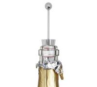 Wine Bottle Stopper - Metal Silicone Vacuum Stopper Set, Reusable Drink Lid, Leak-Proof, , Easy to Use with Protection for Home Bar, Dining Events, Celebrations,