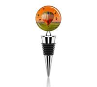 Wine Bottle Stopper Reusable Beverage Bottle Stopper Hot Air Balloon Fleet Decorative Champagne Stoppers Wine Saver for Liquor & Oil Bottles Wedding Christmas Party Bar Decor