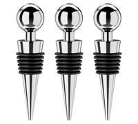 Wine Bottle Stoppers 10-Pack Vacuum Wine Stoppers Silver | Leakproof Fits for Standard Bottles with Silicone Seal