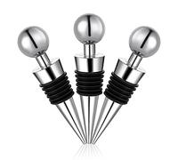 Wine Bottle Stoppers, 3Pcs Reusable Bottle Saver Sealer Wine Corks for Wine Champagne Prosecco Beer Spirits Collection