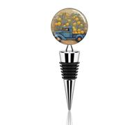 Wine Bottle Stoppers Car with Lemons79107b50-007d-11ef-8e6d-d148611795c7 Bottle Stoppers Reusable Bottle Saver Sealer Wine Corks for Wine Champagne Prosecco Beer Spirits Collection