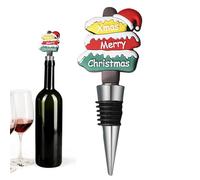 Wine Bottle Stoppers - Christmas Wine Bottle Stopper | Bottle Stopper | Novelty Reusable Stopper Saver Wine Preserver | Christmas Champagne Cork Stopper Keeper for Sealing Opened Wine