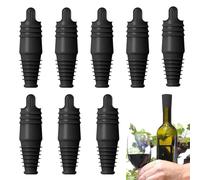 Wine Bottle Stoppers - Pack of 8 Reusable Soft Seals, Silicone Bottle Stopper - Sealing Lid for Wine, Beer, Champagne, Drinks, On the go, Home, Bar, Party, Food, Restaurant