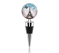 Wine Bottle Stoppers Paris Tower and Butterfly Bottle Stoppers Reusable Bottle Saver Sealer Wine Corks for Wine Champagne Prosecco Beer Spirits Collection