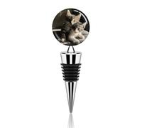 Wine Bottle Stoppers There are Two Cats Bottle Stoppers Reusable Bottle Saver Sealer Wine Corks for Wine Champagne Prosecco Beer Spirits Collection