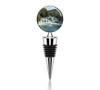 Wine Bottle Stoppers Waterfalls on Krka River Bottle Stoppers Reusable Bottle Saver Sealer Wine Corks for Wine Champagne Prosecco Beer Spirits Collection