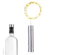 Wine Bottle String Lights - LED Cork Lamp with Battery Powered Copper Wire Flexible Warm Light with Timer Function | Elegant Glass Jar Decoration for L