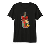 Wine Bottle with Big Bow Premium T-Shirt