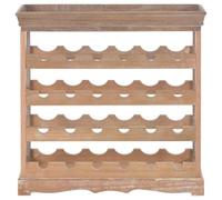 Wine Cabinet Brown MDF 70 x 22.5 x 70.5 cm Storage Space for 24 Bottles Open Wine Rack with Shelf for Living Room Dining Room Hallway Stylish Storage and Storage