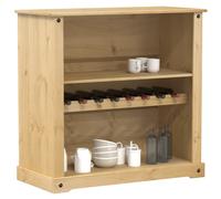 Wine Cabinet Honey Pine 107.5x51x105.5 cm Solid Pine Wood Rustic Storage Wine XL