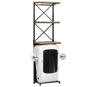 Wine Cabinet Wooden Bar Tractor Cabinet Wine Rack Solid Wood Mango vidaXL