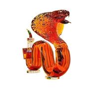 Wine Carafe Accessories Water Carafe Wine Filter Wine Dispenser Wine Aerator Red Wine Decanter Water Jugs Whisky Decanter Skull Gifts for Housewarming Rum Alcohol for Home Bar (King cobra-1000ml)