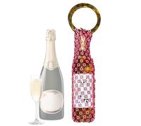 Wine Carrier Bag | Reusable Travel Cup Pouch Tote with Resin Handle | Mesh Wine Bottle Holder,for Picnic Beach Party Wedding Family Gatherings Banquets Daily