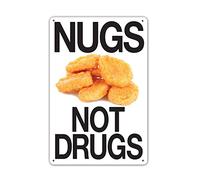 Wine Cellars Poster Nugs Not Drugs Shop Signs Metal Sign Plaque Wall Decor For Home Kitchen Garage Bar Pub Gift Wall Decor Poster Metal Sign 8X12 Inches