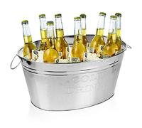 Wine Champagne Beer Cocktail Drinks Ice Cooler Cold Metal Bucket Bar Tub Party
