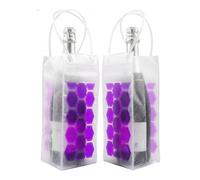 Wine Cooler Bag, Ice Bag for Wine Beer Bottle (2 Pack) Instant Cooling and Keeps Your Drink Cold Keep Cool and Chill Champagne Wine (Purple)