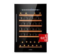Klarstein Vinsider 55cm 52 Bottles Built-In Single Zone Wine Fridge Black