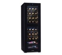 Wine Cooler Drinks Fridge 2 Zone Refrigerator Bar Chiller 39 Bottles LED Touch [EEK: G]