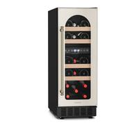 Klarstein Vinovilla Victoria 17 Wine Fridge - Dual Zone, 17 Bottle Capacity, 5-22°C, LED Control, Touch Control, UV Protection, Quiet Operation, Built-in/Free-Standing Wine Cooler