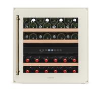 Klarstein Vinsider Victoria 59cm 36 Bottles Built-In Dual Zone Wine Cooler Cream