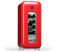 Wine Cooler Drinks Fridge Wine Fridge With Glass Door Bar Fridge 15 Bottles Red [EEK: G]