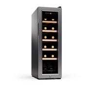 Klarstein Shiraz Premium Smart 25cm 12 Bottles Freestanding Wine Fridge Silver