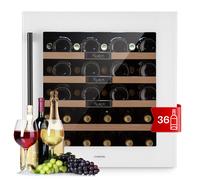 Wine Cooler Fridge Beverage Built In Bar Drinks 92 L 36 Bottles LED Touch White [EEK: G]