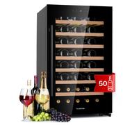 Wine Cooler Fridge Refrigerator Bar Drinks 120 L 50 Bottles LED Touch 90 W Black [EEK: G]